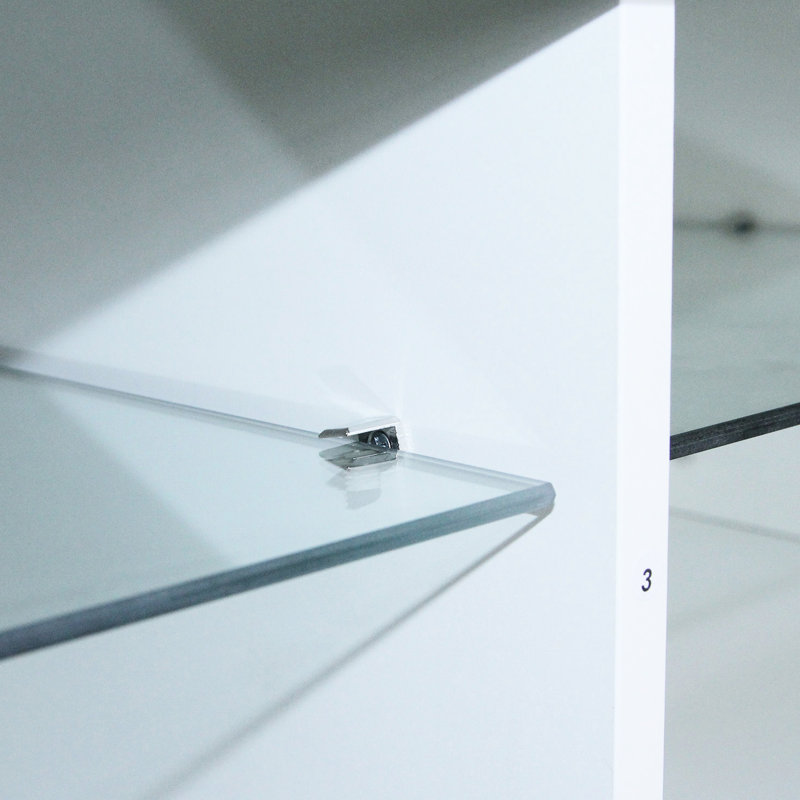 Meuble télé moderne blanc avec lumières à DEL, tiroir et tablettes réglables pour téléviseurs de 32 à 60 po, lumières à DEL avec surface de divertissement imperméable et grande capacité