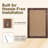 Solid Pine Wood Rectangular Wall Mirror