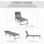 Folding Chaise Lounge with 5-level Reclining Back-784506761