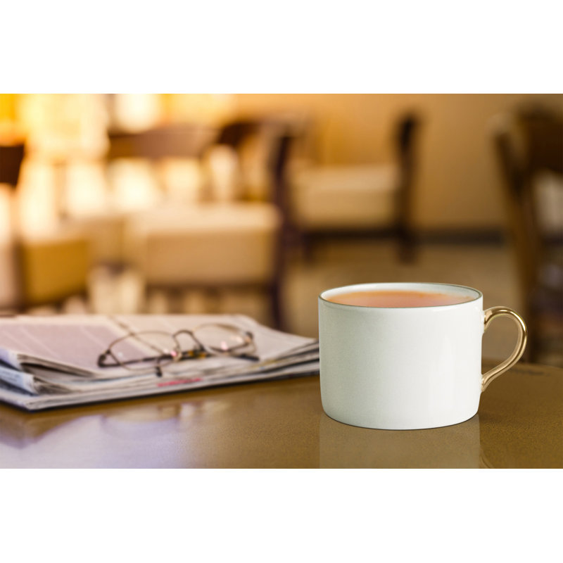 Anna's Palatte Tea Cup, Antique White/Gold