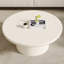 80 cm Round Cream White Coffee Table