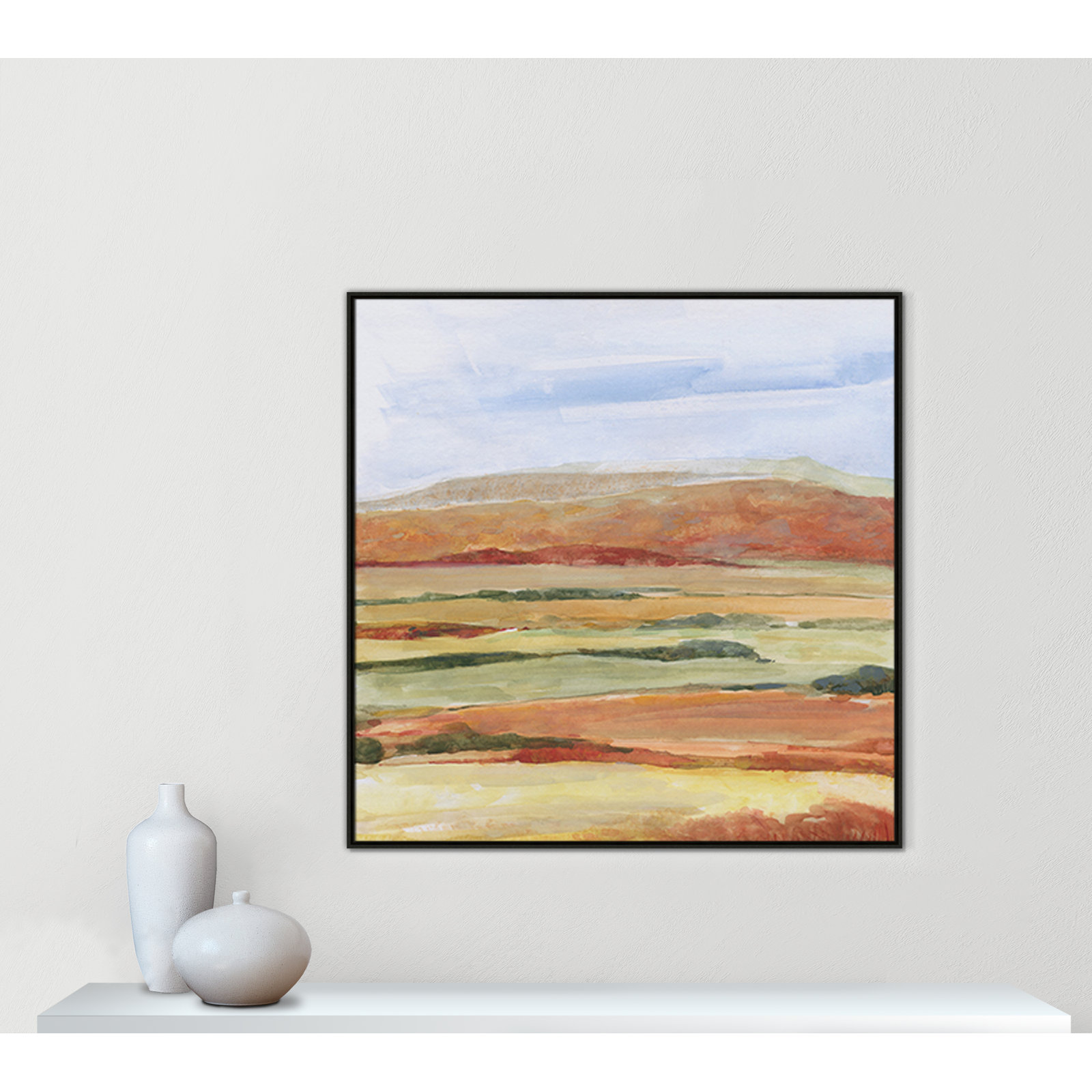 Sedona Magic Print by Sally Swatland, Espresso, 46.5" H x 46.5" W x 2" D