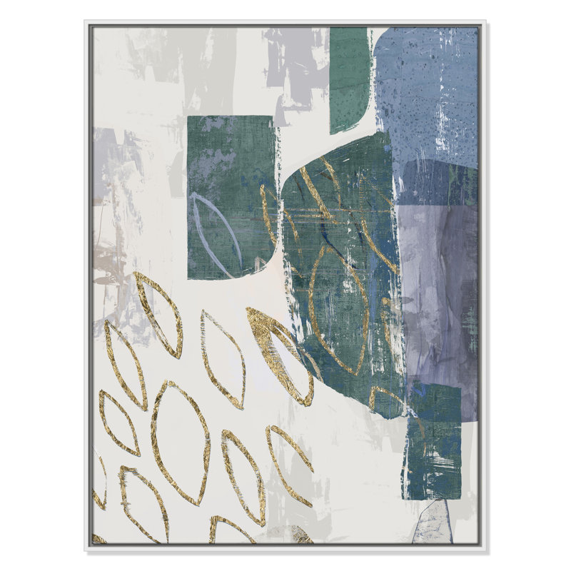 Shape of Formation III - Blue Version Print par Casa Fine Arts, Blanc, H 41,5 po x l 31,5 po