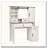 Farmhouse Vanity Desk with Sliding LED Mirror and Charging Station-1869880455