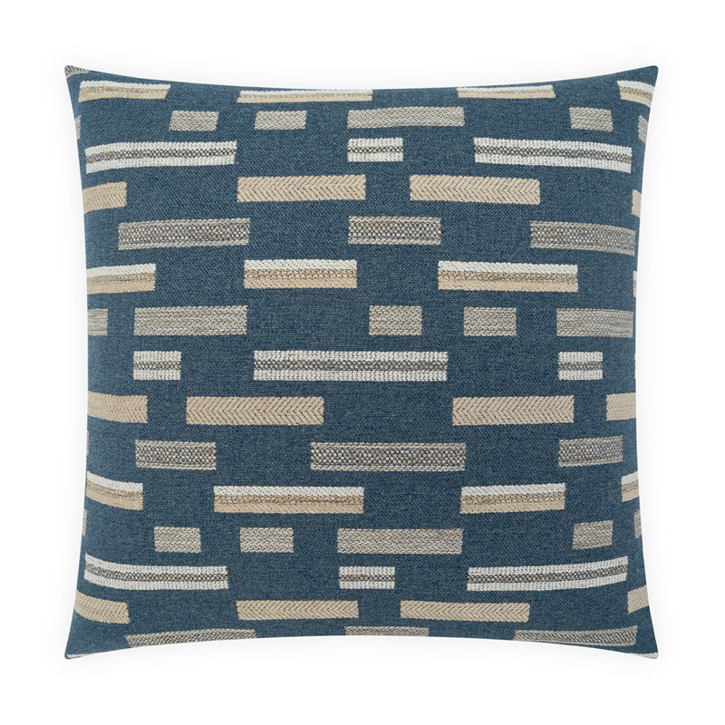 Celo Pillow Cover & Insert, Square 24", Denim