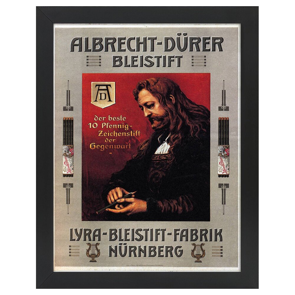 Leinwandbild Vintage Advertising Poster Albrecht Durer Bleistift