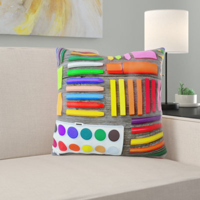 Housse et insert de coussin extérieur carré Mcqueen School