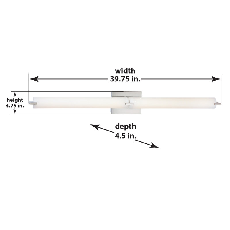 Armiah 6 - Light Dimmable Bath Bar, Chrome, LED