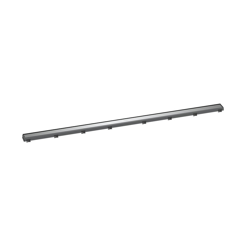 Hansgrohe RainDrain Match Trim Zero/ Tile 59 1/8" with Height Adjustable Frame, Chrome