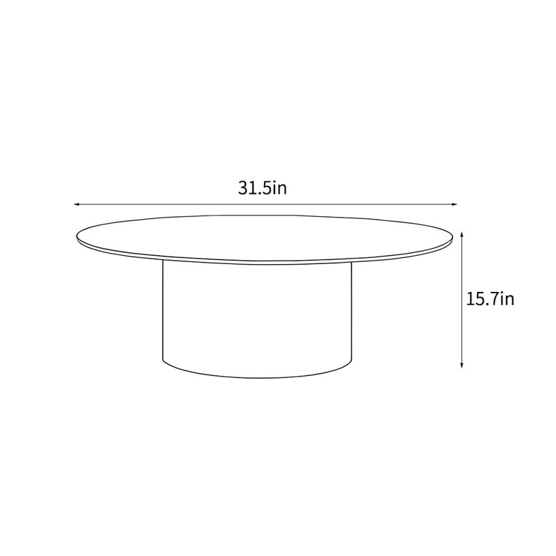 Cullins, H 15,7 po x L 31,5 po x l 31,5 po, Doré