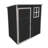 5X3ft Resin Outdoor Storage Shed Kit-Perfect To Store Patio Furniture,Black