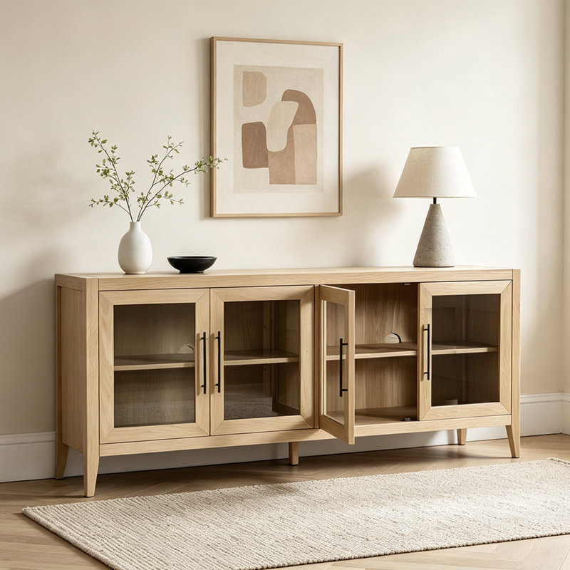Buffet en bois massif 77,95 po American Rustic