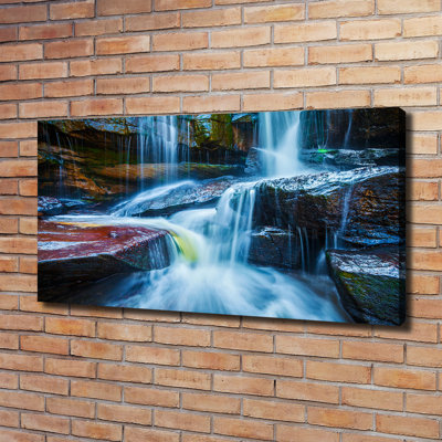 Tropical Waterfall - Wrapped Canvas Print