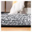 Tapis géométrique en cuir tissé à la main Exley-406429189