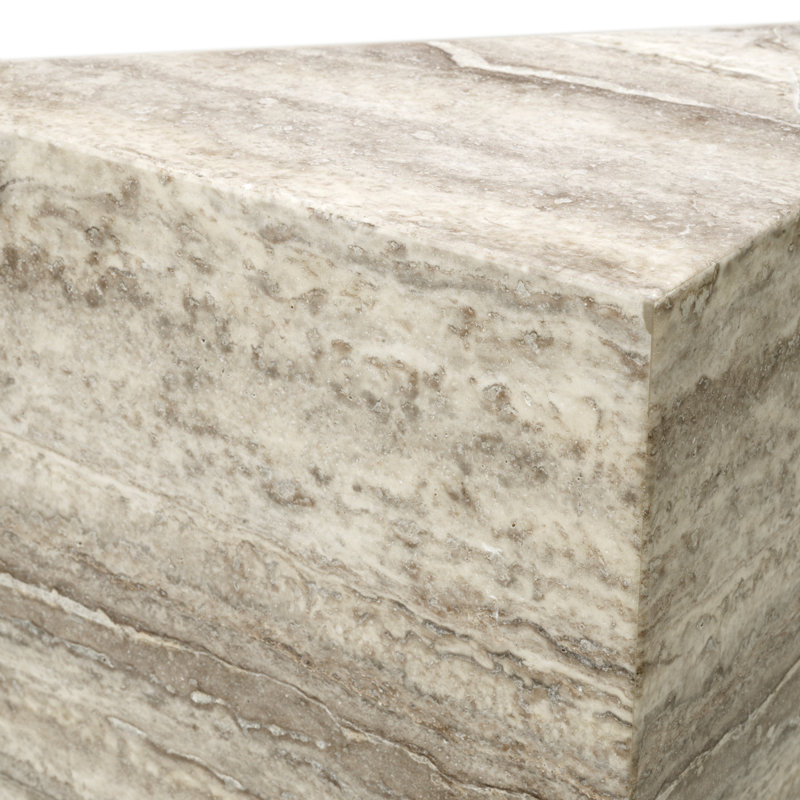 Column Northbridge Silver Travertine, 39.37" H x 15.75" W x 15.75" D