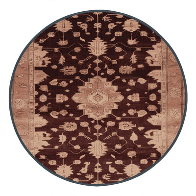 Machine Washable Overdyed Black Area Rug