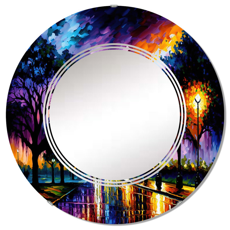 Miroir mural Raeyana, 32 po x 32 po