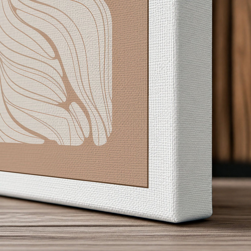 Radiating Bloom Botanical - Wrapped Canvas, 36x24 - 91.4 x 61.0 cm, White Border