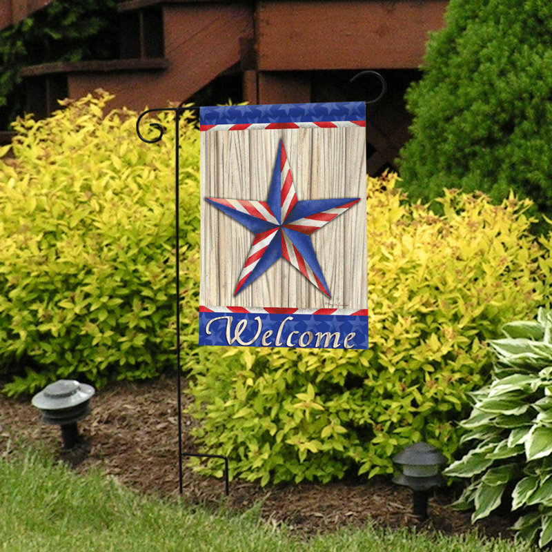 Drapeau patriotique de jardin Barnstar