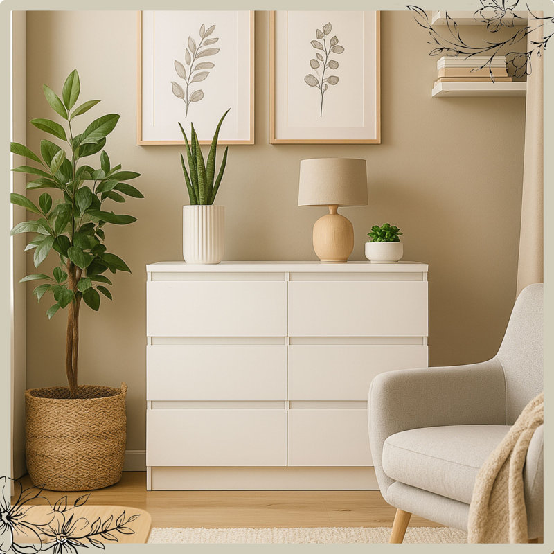 100cm W 6 - Drawer Chest of Drawers