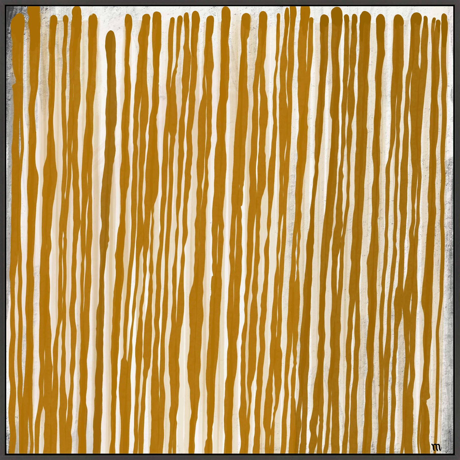 Upward by Marco Marella For Studio M, Black Canvas Framed, 24" H x 24" W