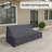 Brix 67.8'' Wide Straight Aluminum Loveseat Cover