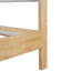 Lit plateforme avec tête de lit et pied de lit en bois naturel Trancy-895072312