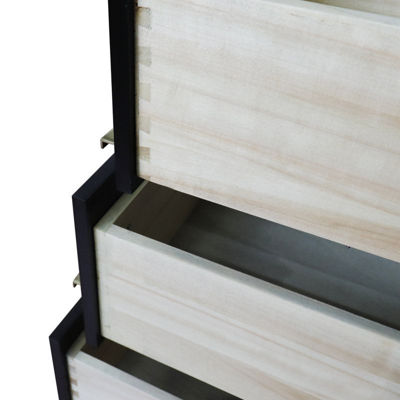 Ensemble de meuble-lavabo simple 43 po avec miroir Schreck, Noir
