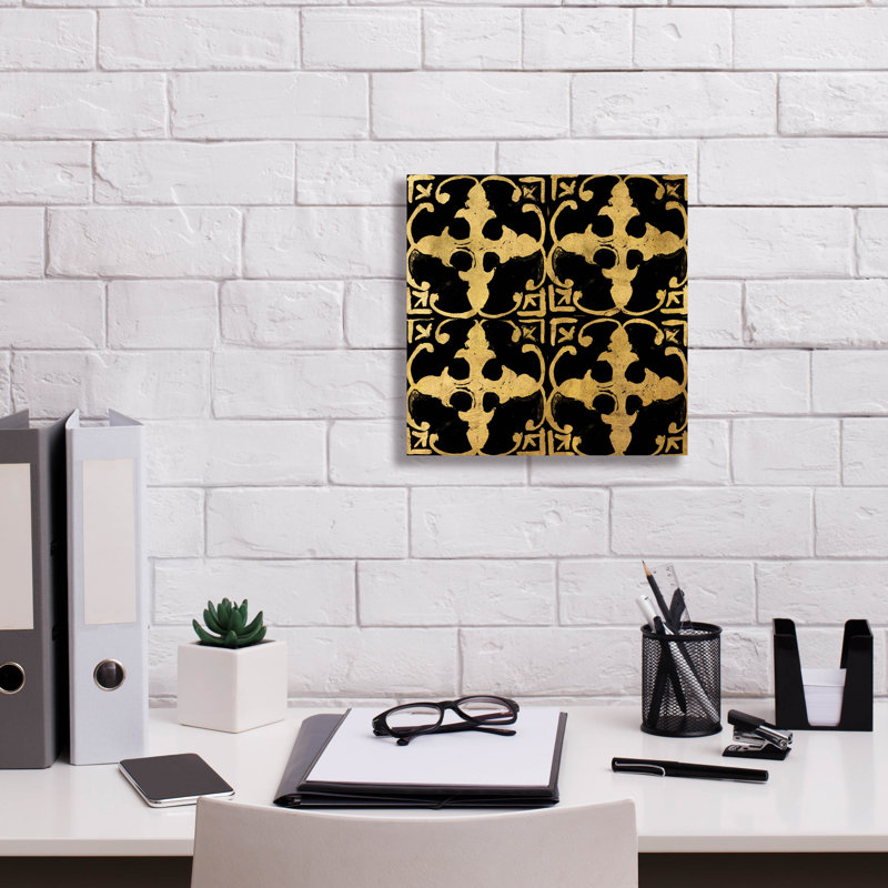 Charlton Home 'B&g Tileworks 1' by Art Licencing Studio Canvas Wall Art, 12" x 12", H 12 po x l 12 po