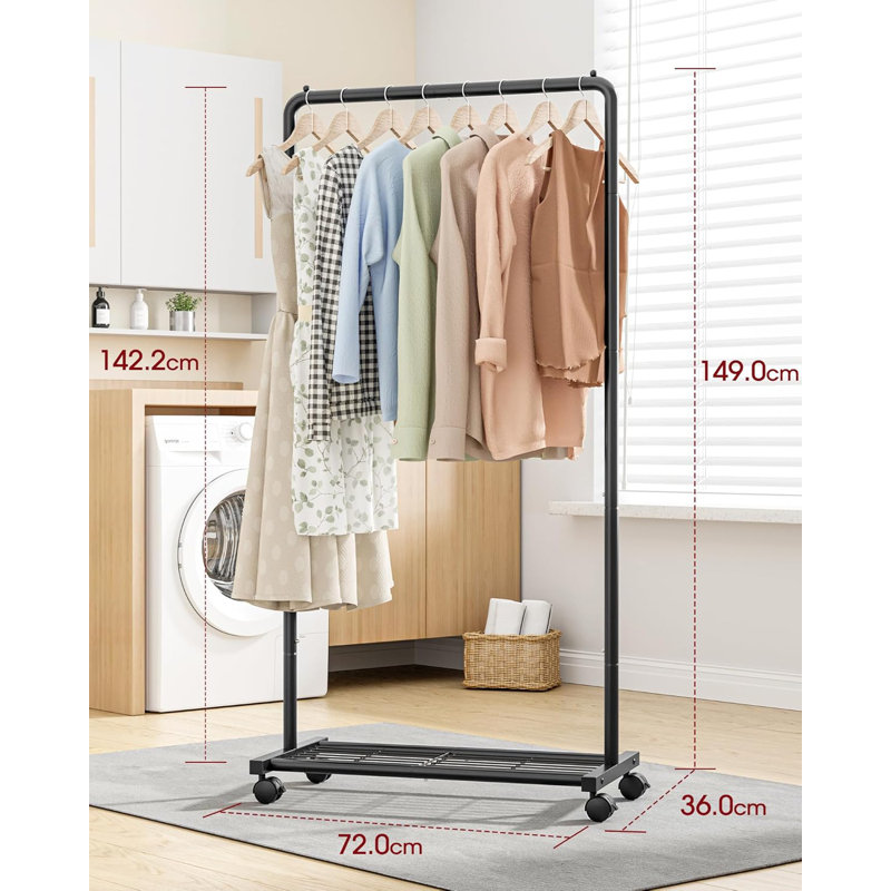 72cm Rolling Clothing Rack