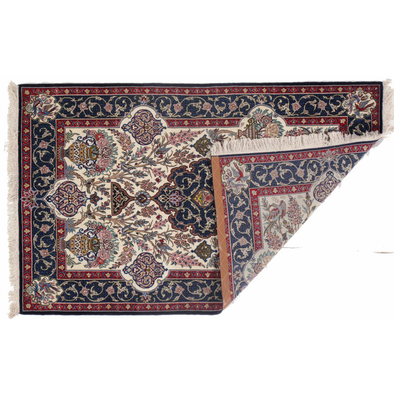 Persian Isfahan One-of-a-Kind 3'7" X 5'7" Area Rug