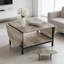 Table basse extensible pliante avec tablette de rangement