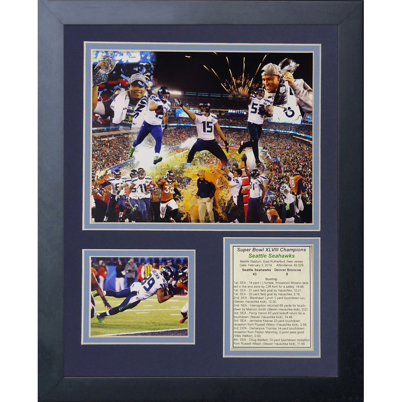 Memorabili encadrée 2013 champs seattle seahawks