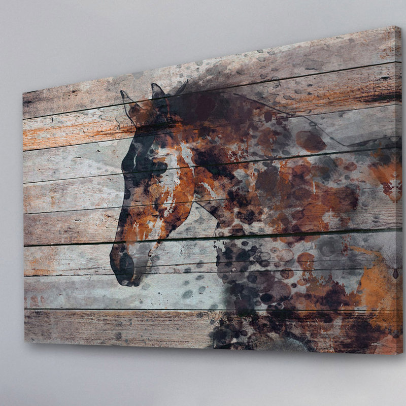 Fire Horse by Irena Orlov - Wrapped Canvas Painting, 45cm H x 66cm W x 3.81cm D