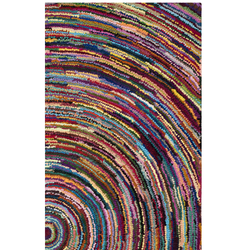 Tapis abstrait performance touffeté à la main Anaheim, Rectangle 4 pi x 6 pi
