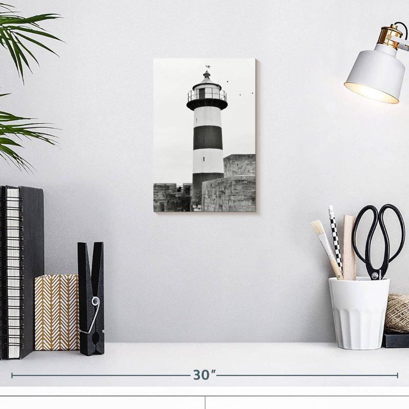 Phare du château Aletra Southsea, H 12 po x l 8 po