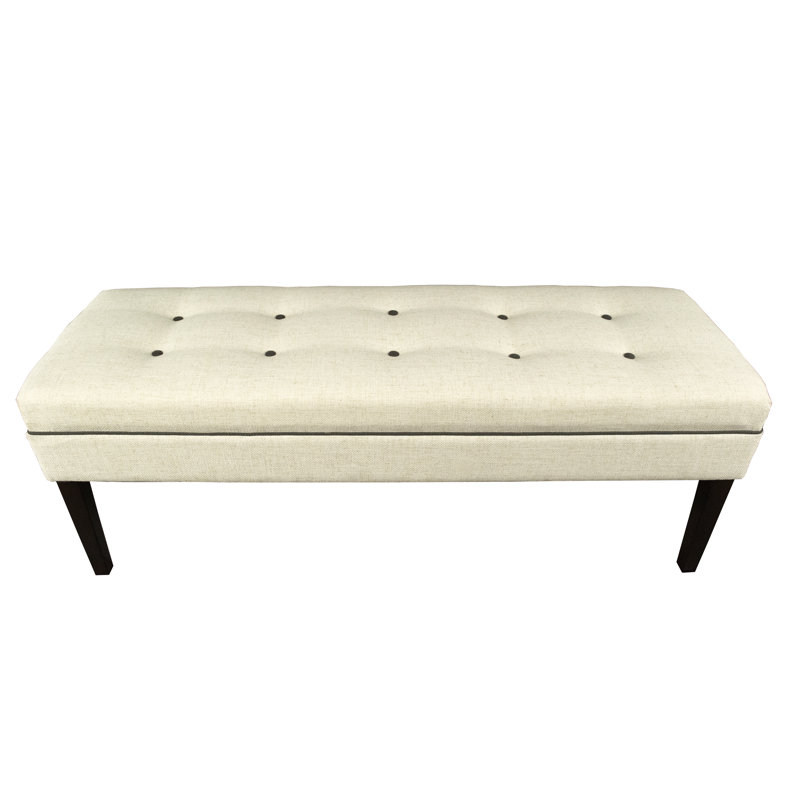 Amora Polyester Upholstered Bench, Magnoia