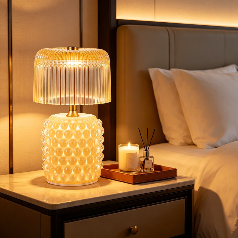 Lampe de table à pile avec minuterie - Veilleuse sans fil en verre pour décoration intérieure, cuisine, chambre à coucher, salle de bain et cadeaux