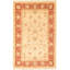 Tapis décoratif en laine de conception unique 4 pi x 6 pi 3 po noué à la main new age ushak