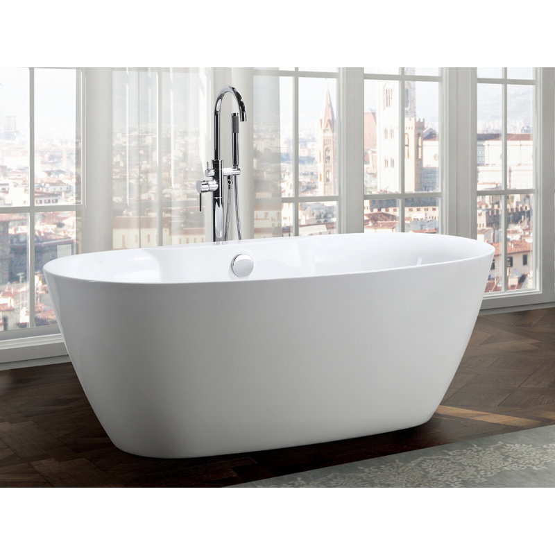 Baignoire de trempage autoportante 63 po. x 31 po. Pisa