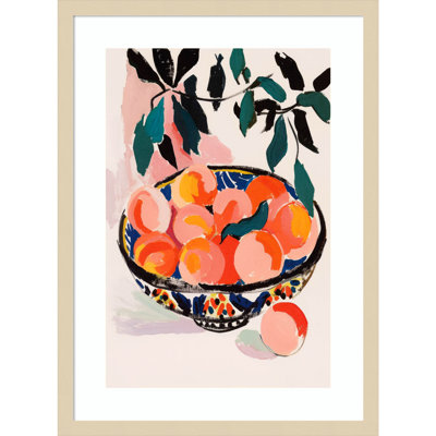 Ottilie "Fresh Peach Fruit Bowl" Print