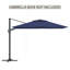 Parasol de patio en porte-à-faux carré 11 pi en bleu marine (sans base de parasol)-1315933384