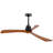 New Model 52 Inch Wood Ceiling Fan With 3 Solid Wood Blades Remote Control Reversible DC Motor For Living Room-129413518