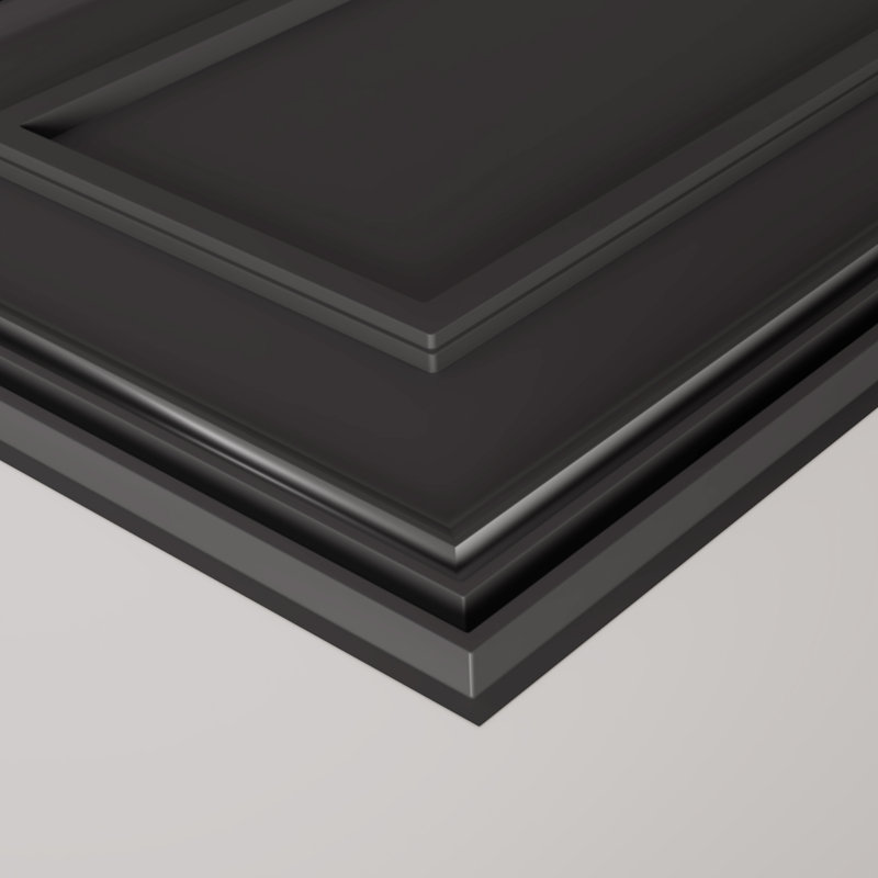 Carreaux de plafond en PVC, feuille de plastique de 2 pi x 4 pi en noir, convient aux plafonds décoratifs de cuisine, de salon et de maison (paquet de 48, 384 pieds carrés)