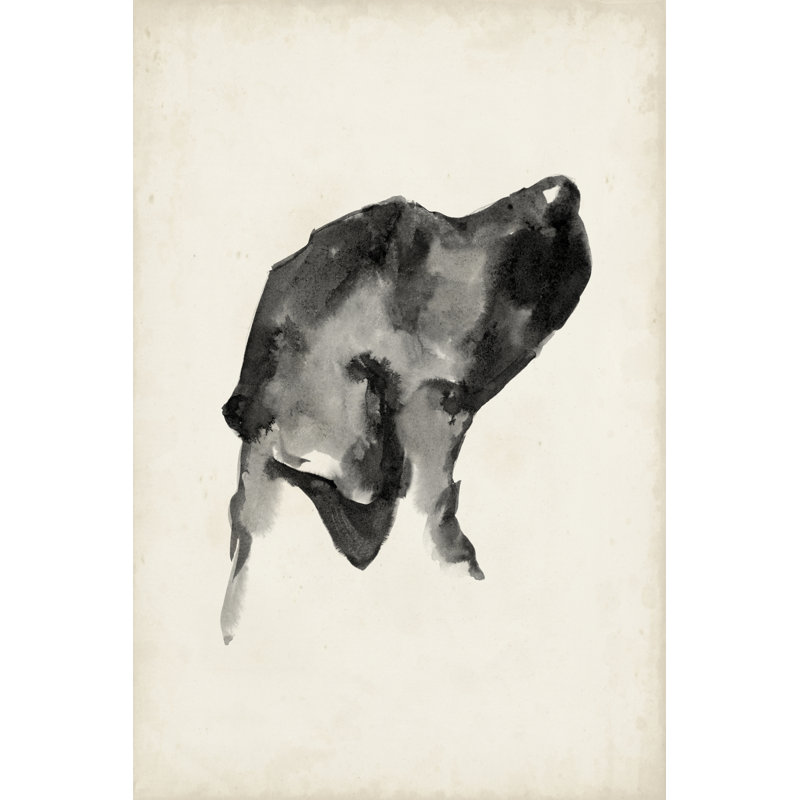 Profil de chiot I, H 18 po x l 12 po, Non, Toile tendue
