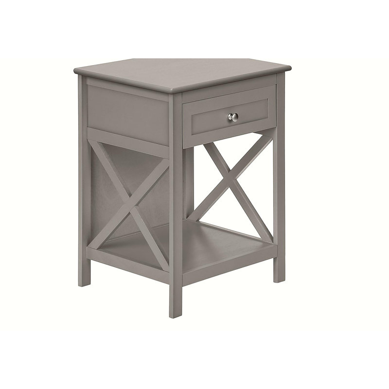 Table d'appoint décorative, table d'appoint, table basse, double couche, chambre à coucher, table de chevet, lampe de table, tiroirs de rangement, placage, style transitionnel