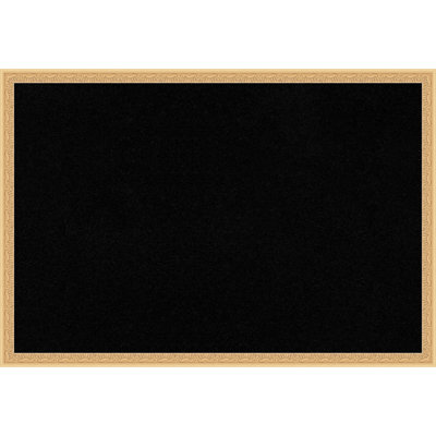 Bethany Gold Wood Framed Corkboard, Black Cork Bulletin Board, Organization Board, Pin Board