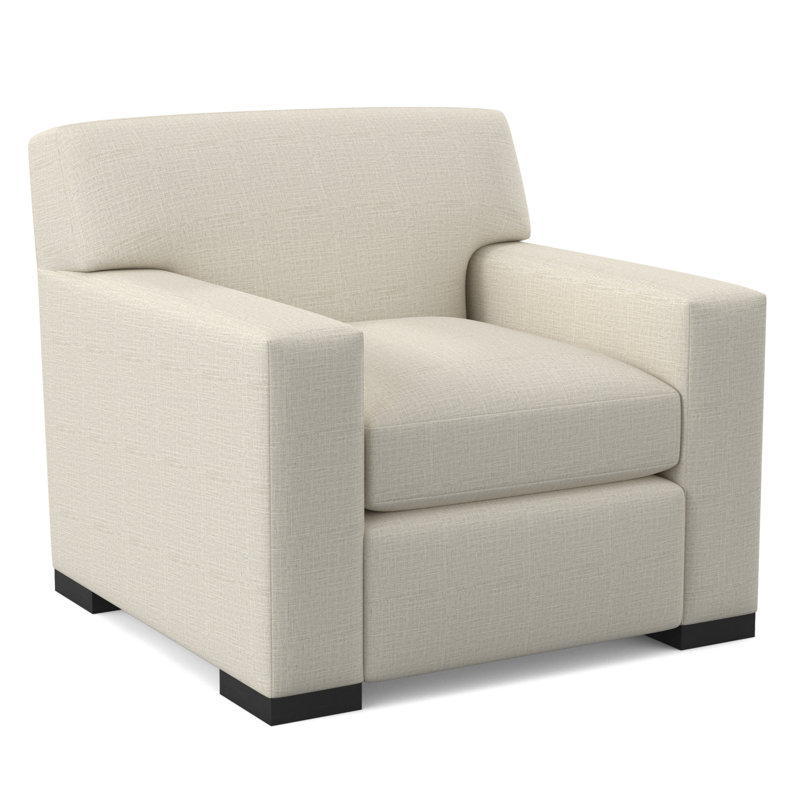 Elkins Armchair, Espresso, Elise Linen