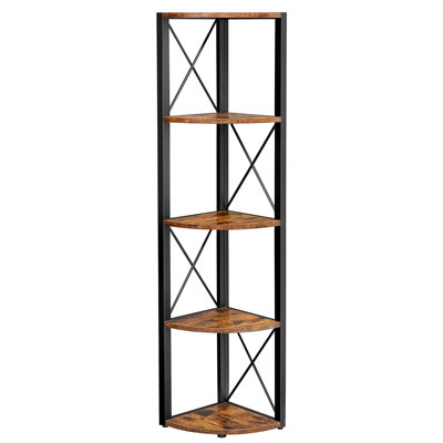 Verdon 160cm H x 30cm W Corner Bookcase