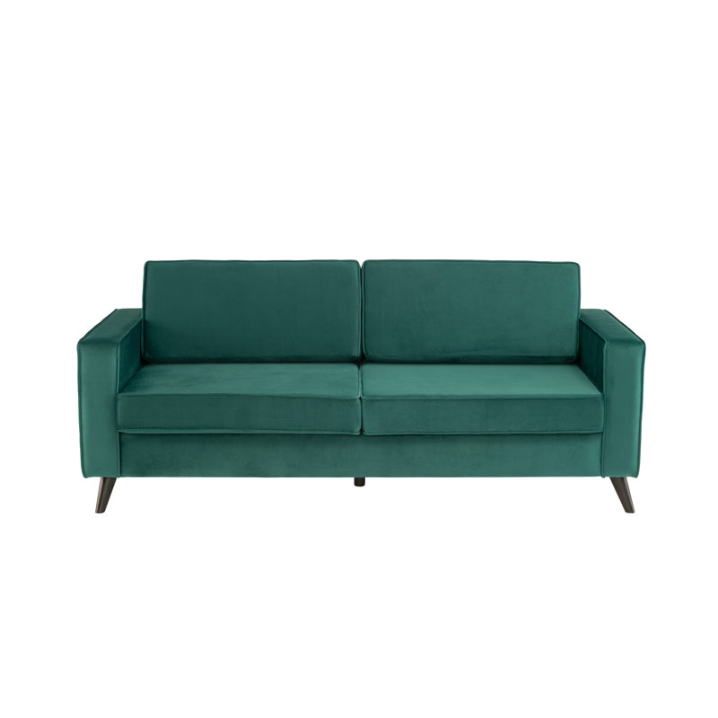 Esden Velvet Sofa, Green, 3